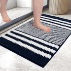 Chenille Bath Mat - Ultra-Absorbent Non-Slip Comfort for Bathroom Rugs 6