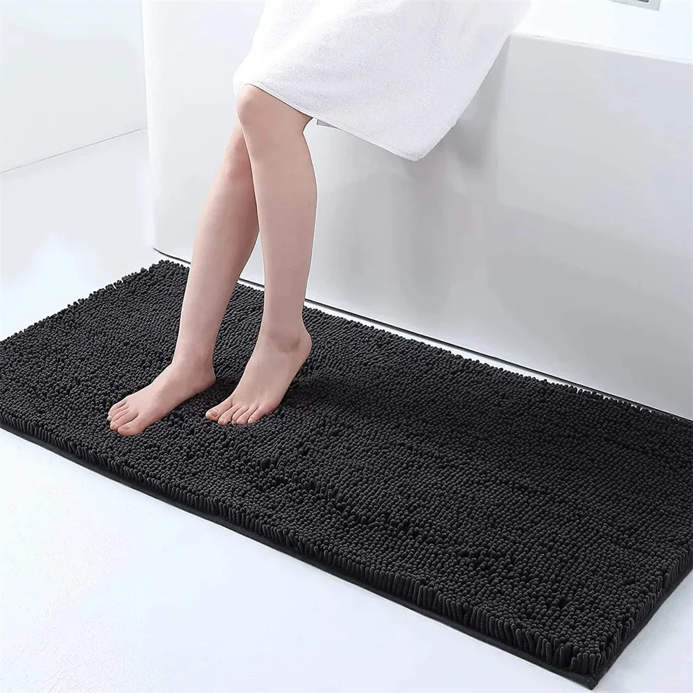 Chenille Bath Mat - Ultra Soft, Non-Slip, Quick Dry Comfort 2