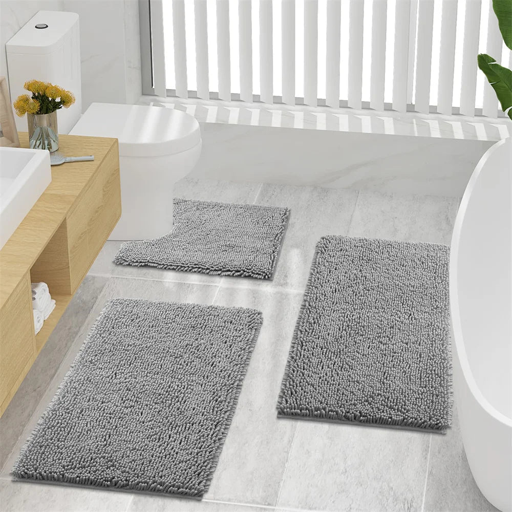 Chenille Bath Mat - Ultra Soft, Non-Slip, Quick Dry Comfort 7