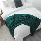 Chevron Throw Blanket with Tassels – Soft Acrylic Blanket in Multiple Colors and Sizes for Cozy Home Decor 8