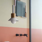 Chic Metal and Wood Pendant Lights with Adjustable Cord – Vibrant Kitchen Pendant Lighting in White, Pink, Mint, and Yellow 5