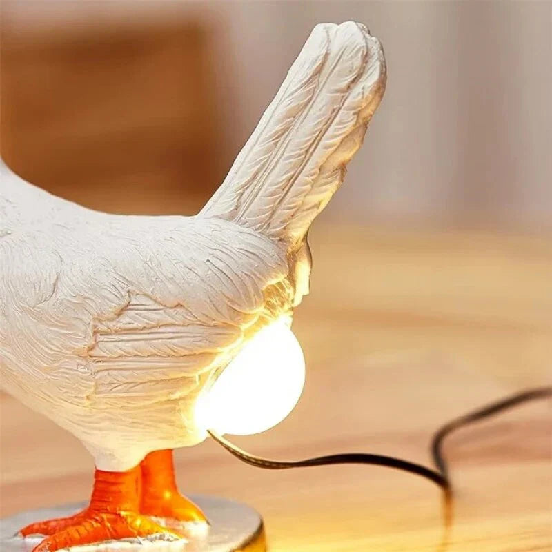 Chicken Led Lamp Chicken-Shaped Novelty Table Lamp, Corded, LED, Animal Figure Design ...