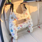 Child Car Headrest Pillow - Ergonomic Neck Support for Comfort 67x50cm Beige 0