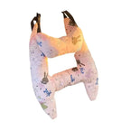 Child Car Headrest Pillow - Ergonomic Neck Support for Comfort 67x50cm Beige 2