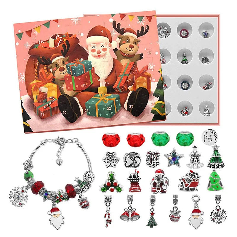 Christmas Advent Calendar with 24 Surprises for Holiday Countdown – Festive Design, Durable Materials, Suitable for All Ages 8