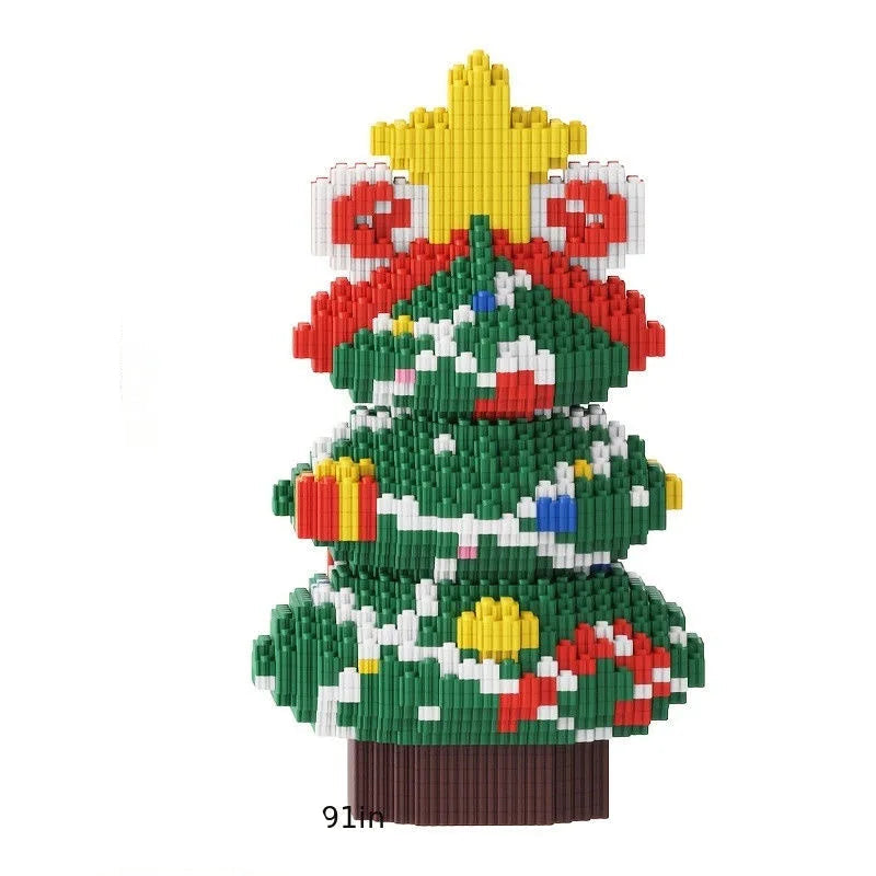 Christmas Building Block Set - 3-in-1 Santa, Reindeer & Tree 7