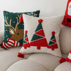 Christmas Cushion Cover Festive Decorative Square Pillow Cover 2