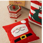 Christmas Cushion Cover Festive Decorative Square Pillow Cover 4