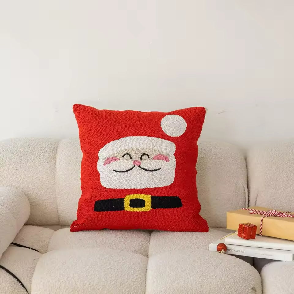 Christmas Cushion Cover Festive Decorative Square Pillow Cover 5
