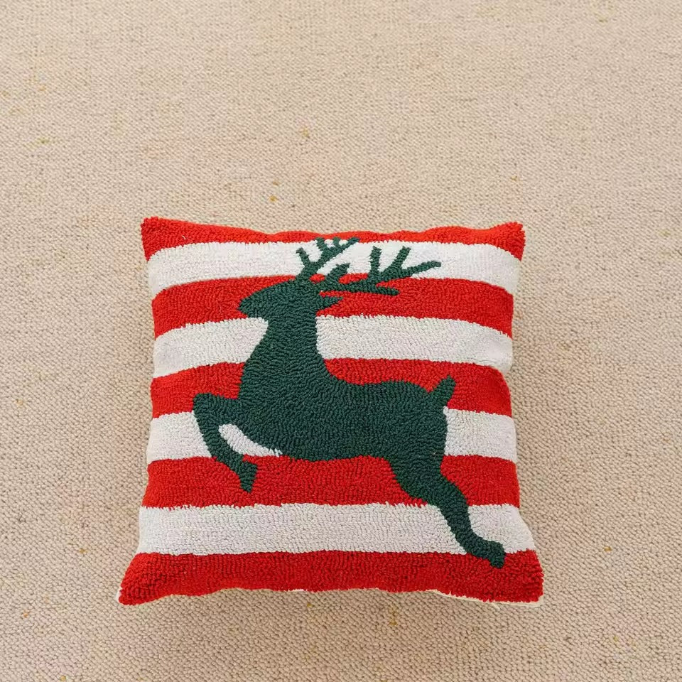 Christmas Cushion Cover Festive Decorative Square Pillow Cover 7