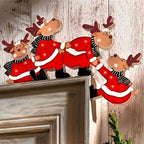 Christmas Door Frame Decoration - Festive Reindeer Motifs for Easy Setup 3