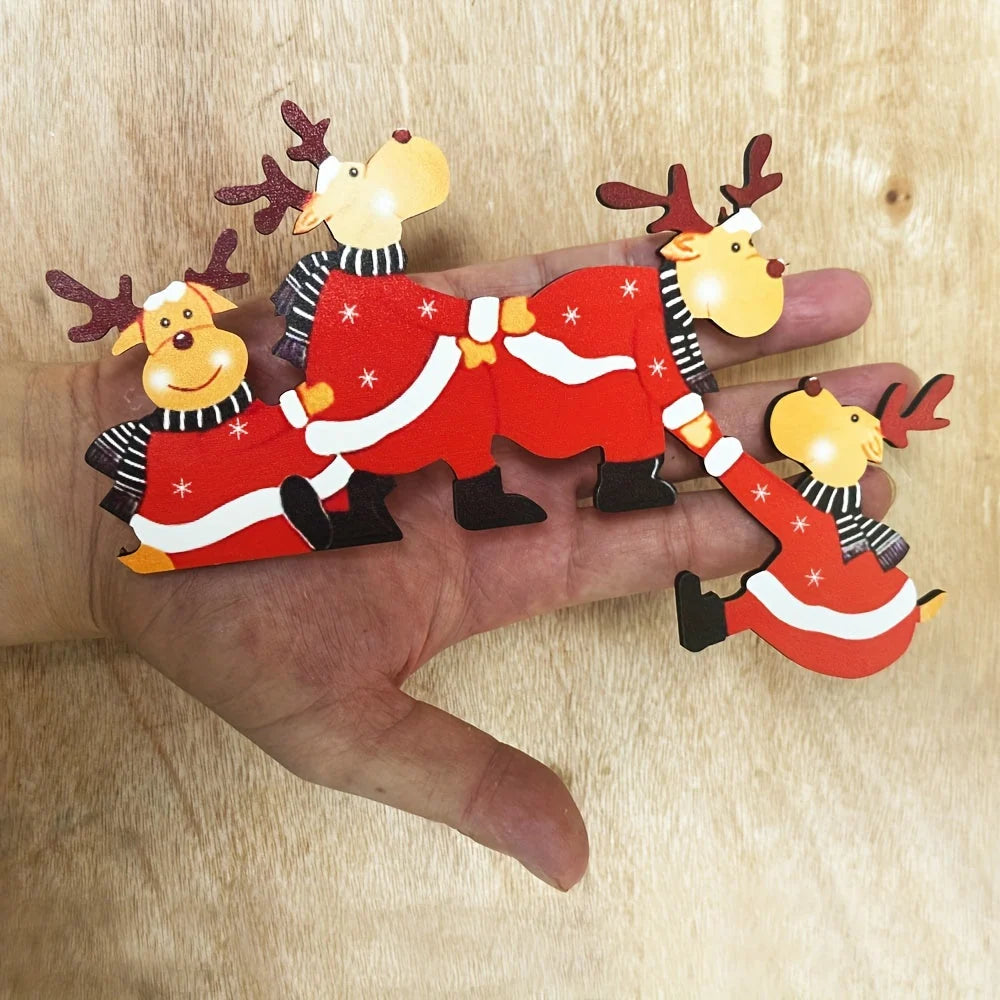 Christmas Door Frame Decoration - Festive Reindeer Motifs for Easy Setup 6