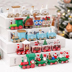 Christmas Express Plastic Train - Colorful Holiday Decoration for Cheerful Ambiance 1