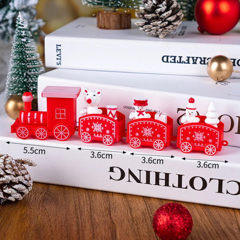 Christmas Express Plastic Train - Colorful Holiday Decoration for Cheerful Ambiance 2