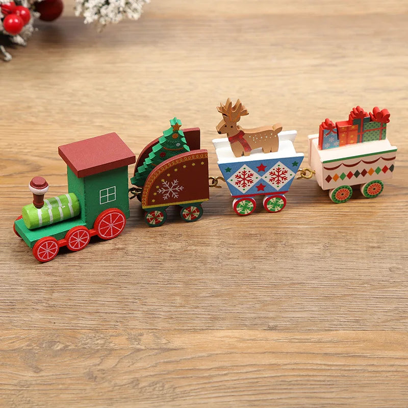 Christmas Express Plastic Train - Colorful Holiday Decoration for Cheerful Ambiance 3