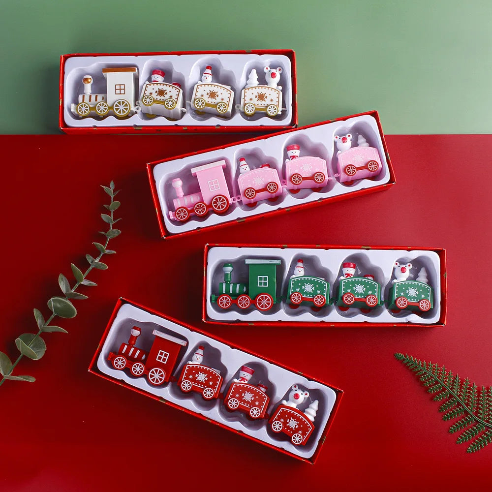 Christmas Express Plastic Train - Colorful Holiday Decoration for Cheerful Ambiance 5