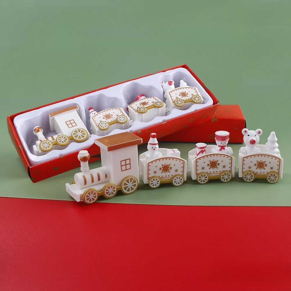 Christmas Express Plastic Train - Colorful Holiday Decoration for Cheerful Ambiance 8