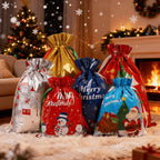 Christmas Gift Bags - Reusable Drawstring, Eco-Friendly Wrapping 0