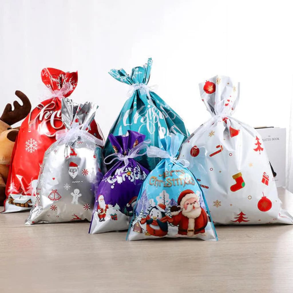 Christmas Gift Bags - Reusable Drawstring, Eco-Friendly Wrapping 5