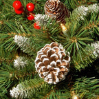 Christmas Hanging Basket - LED Lights & Weatherproof Design, 30cm 2