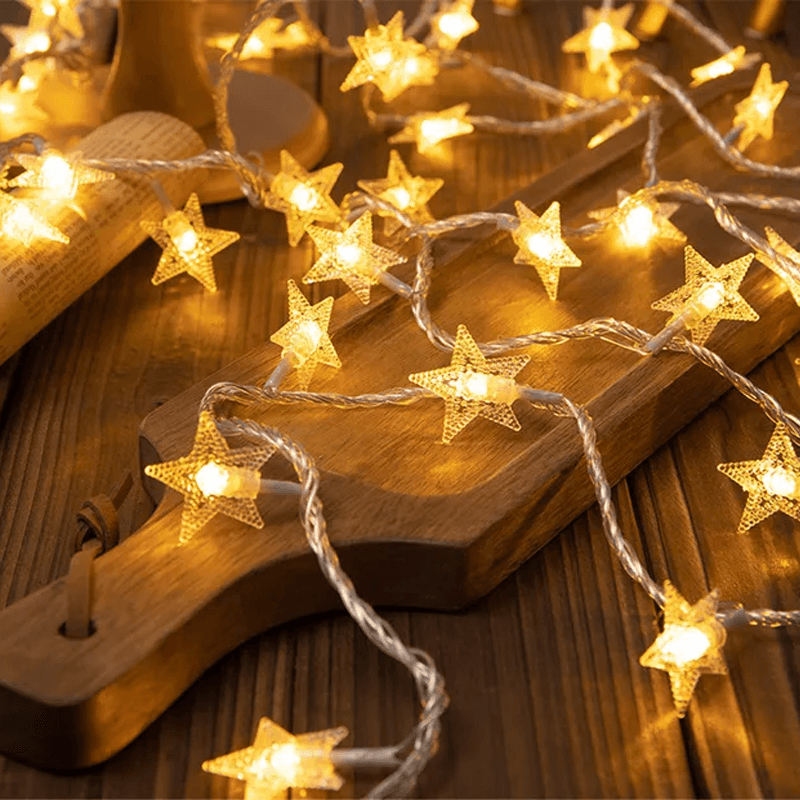Christmas LED String Lights - 1.5m/3m, Snowflakes & Reindeer Designs 6