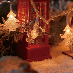 Christmas LED String Lights - 1.5m/3m, Snowflakes & Reindeer Designs 7