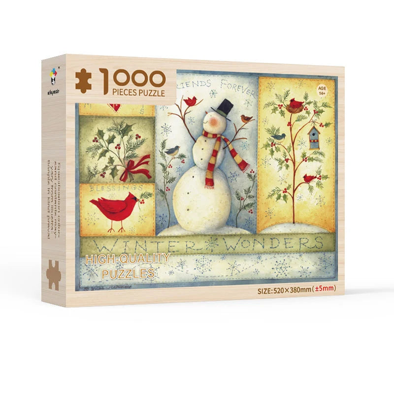 Christmas Nativity Advent Calendar with 1008 Puzzle Pieces and Reusable Boxes for Holiday Countdown 9