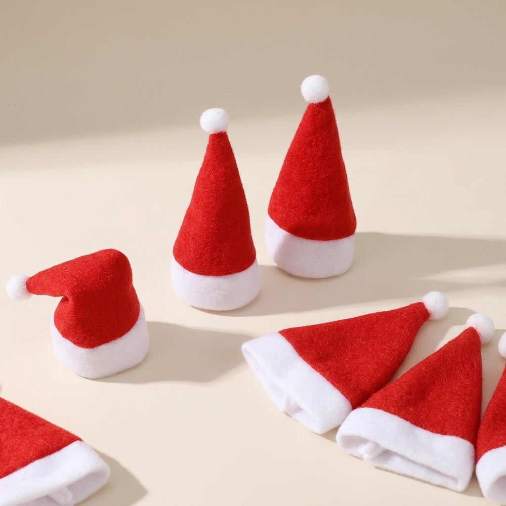 Christmas Santa Hat Cutlery Holder Table Setting Decoration