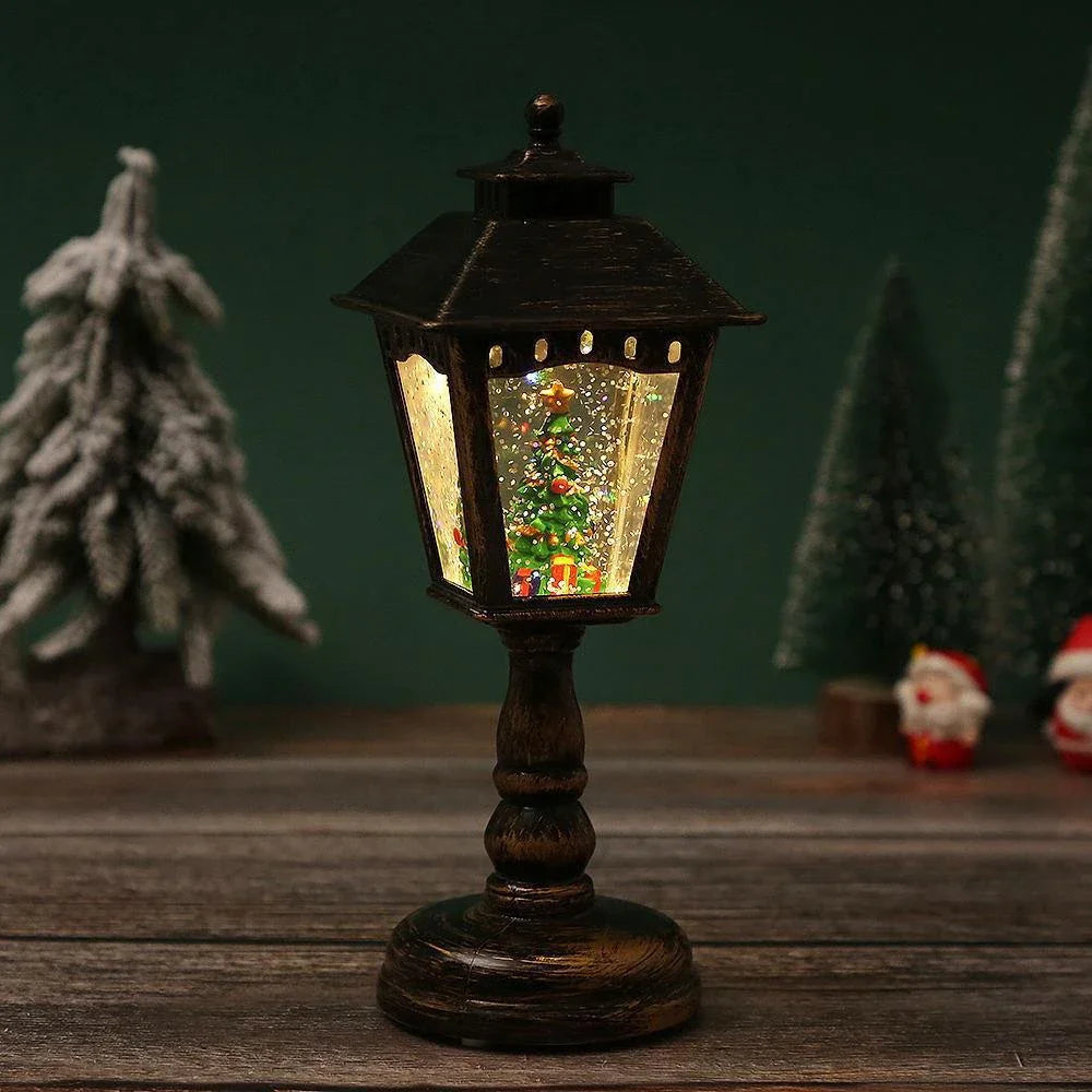 Christmas Snow Globe Lantern - Swirling Snow, Soft Light & Holiday Music 5