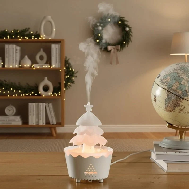 Christmas Tree Aroma Diffuser - Adjustable Mist & LED Home Fragrance 2