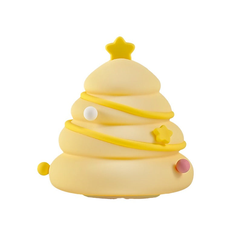 Christmas Tree Night Light - Soft LED Glow, USB Rechargeable Decor 0