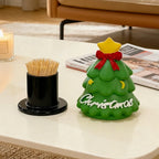 Christmas Tree Toothpick Holder Plastic Decorative Tabletop Storage 2
