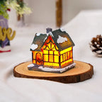 Christmas Village Set - 6 Hand-Painted Light Up Christmas Houses 7