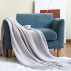 Chunky Knit Blanket - Soft, Warm & Cozy Throw for Home Decor 0