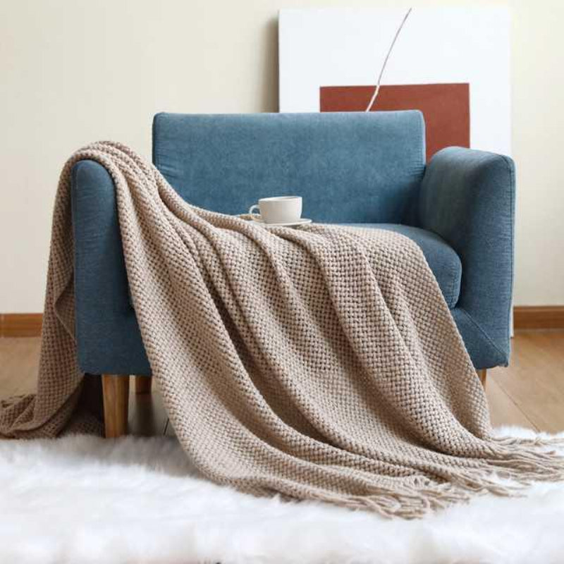 Chunky Knit Blanket - Soft, Warm & Cozy Throw for Home Decor 1