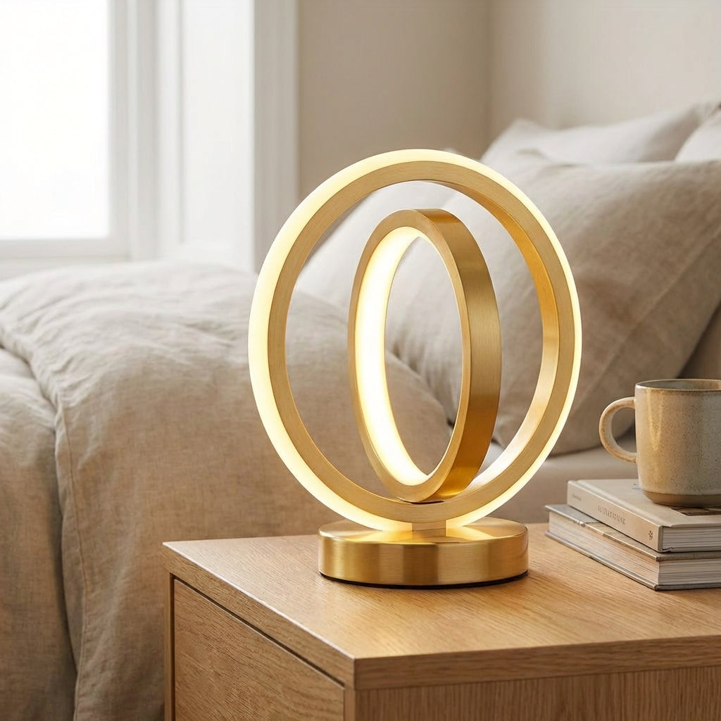 Circular Accent Lamp - Adjustable Brightness for Stylish Ambient Lighting 1