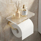 Clear Acrylic Toilet Paper Holder - Stylish, Space-Saving Wall Mount 0