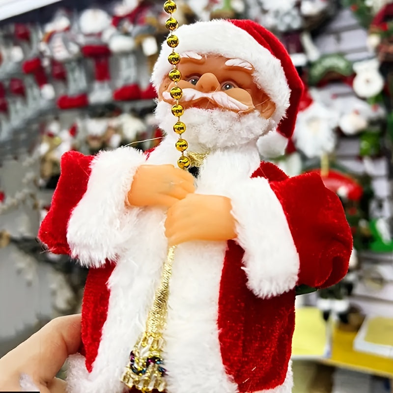 Climbing Rope Santa Ornament - Battery-Powered Christmas Tree Decoration 3