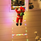Climbing Santa Ladder Set - USB-Powered Outdoor Christmas Decoration 2