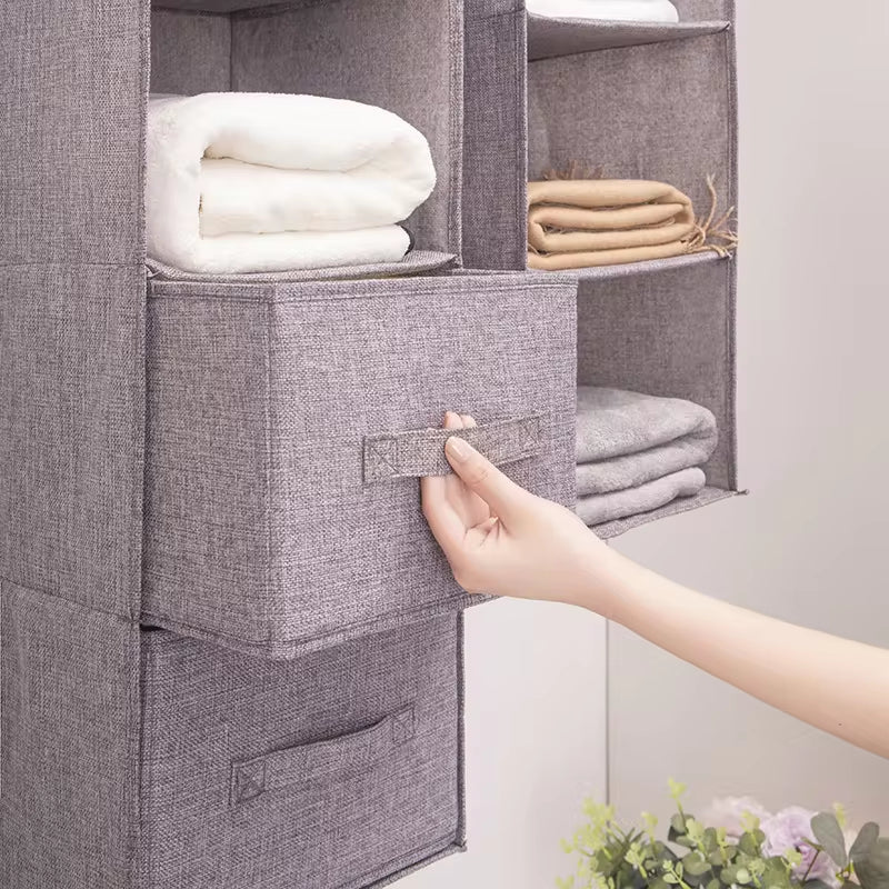 Closet Organizer - Durable Fabric Shelving System for Efficient Storage 5