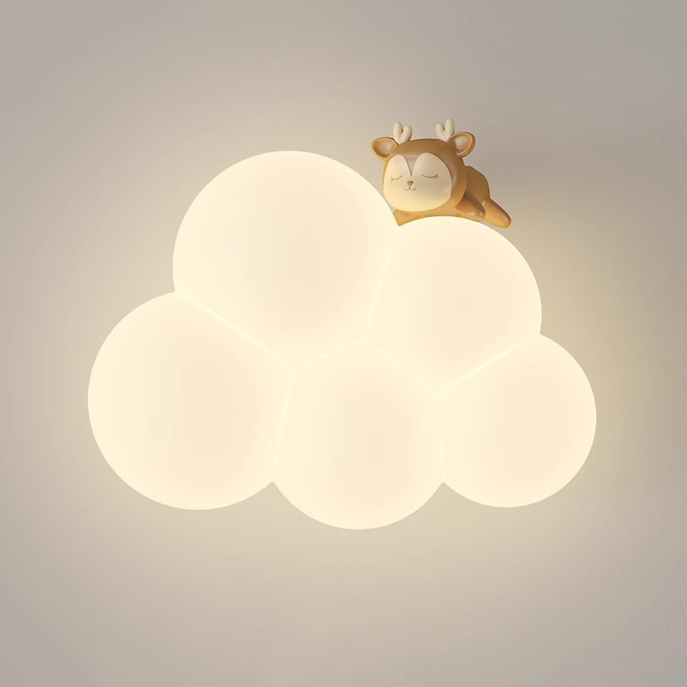 Cloud Wall Sconce - Soft LED Lighting for Kids' Rooms and Nurseries 0