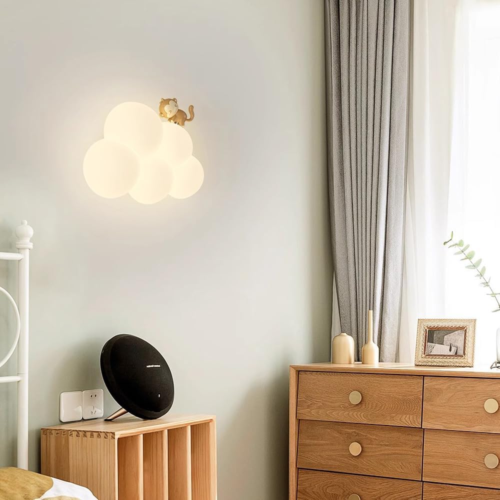 Cloud Wall Sconce - Soft LED Lighting for Kids' Rooms and Nurseries 5