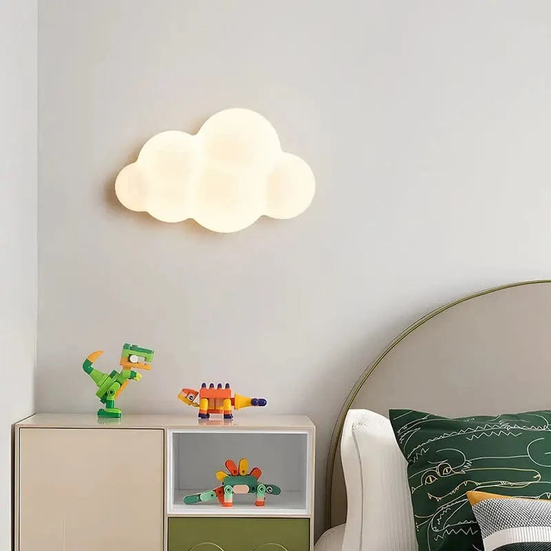 Cloud and Star Wall Light Sconce – Energy-Efficient LED Nursery Decor for Kids' Rooms and Playrooms 1