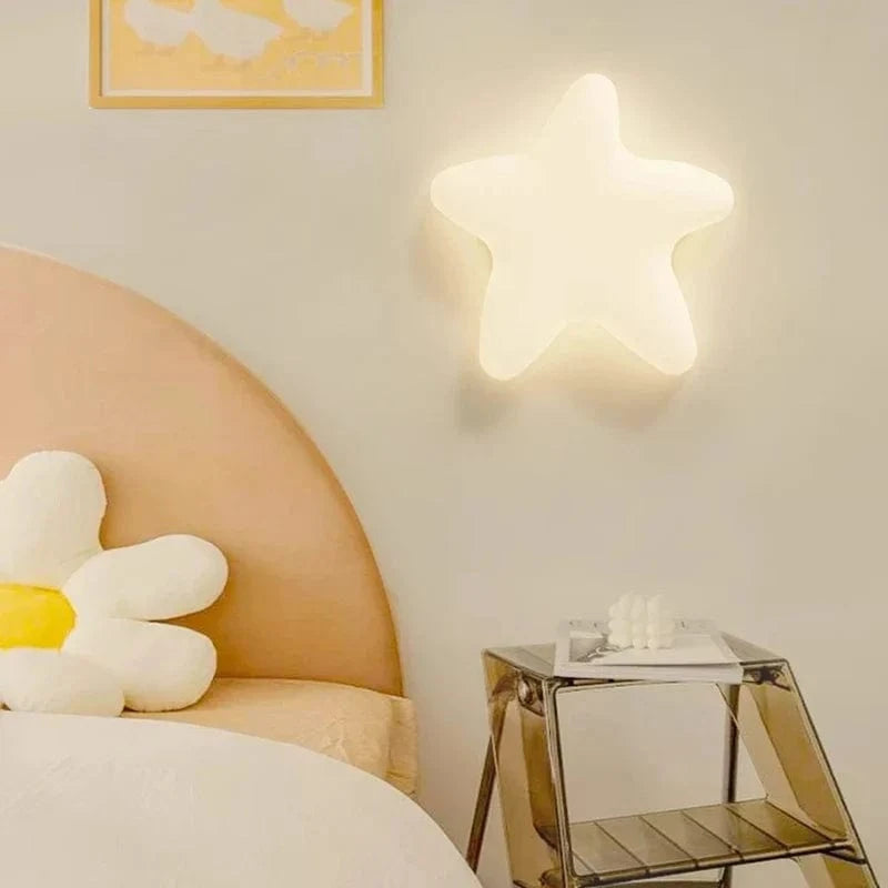Cloud and Star Wall Light Sconce – Energy-Efficient LED Nursery Decor for Kids' Rooms and Playrooms 4