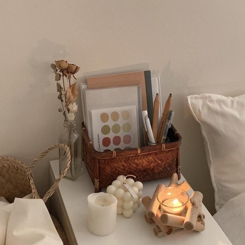 Coastal Tealight Candle Holder - Handcrafted Reclaimed Wood Design 2