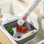 Collapsible 9L Plastic Sink - Space-Saving Design for Efficient Washing 3