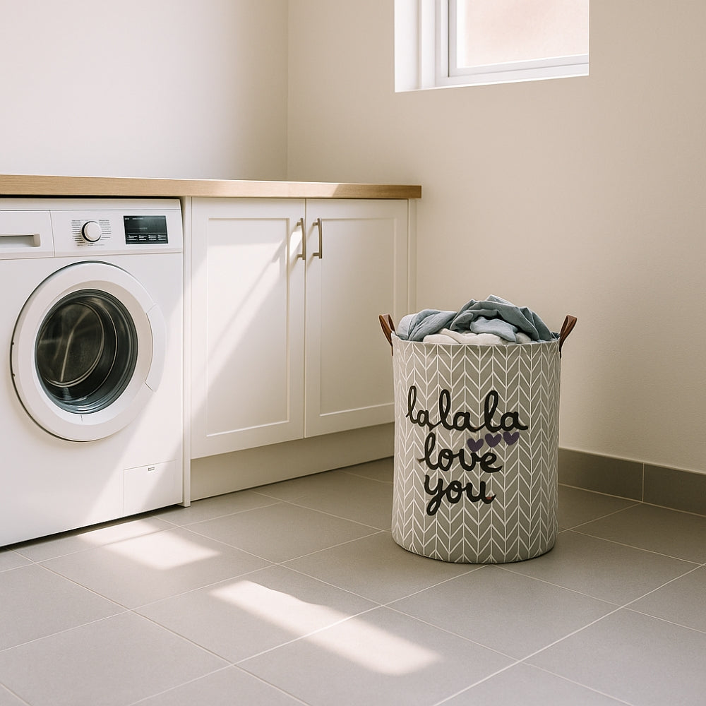 Collapsible Laundry Basket - Durable, Foldable Storage with Handles 1