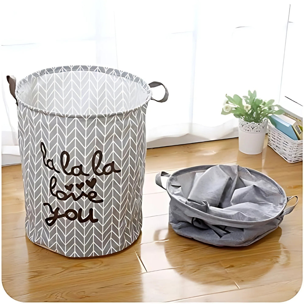Collapsible Laundry Basket - Durable, Foldable Storage with Handles 2