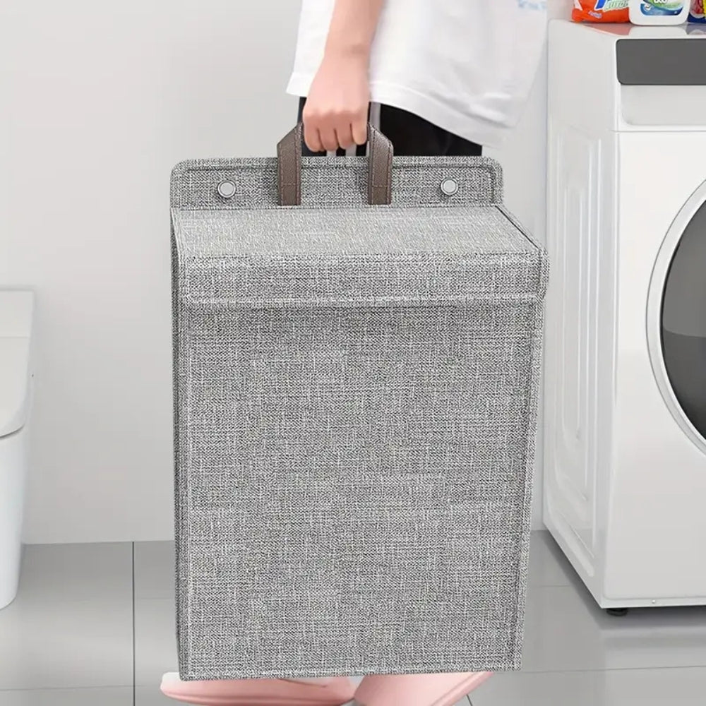 Collapsible Laundry Basket - Space-Saving Wall-Mounted Hamper 3