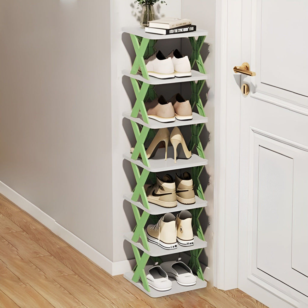 Collapsible Shoe Rack - Space-Saving Multi-Layer Shoe Organizer 14